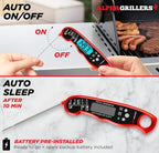 Meat Thermometer Digital – Instant Read Food Thermometer for Cooking & Grilling – Professional Kitchen Gift for Men, Dad & Mom