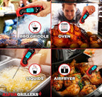 Meat Thermometer Digital – Instant Read Food Thermometer for Cooking & Grilling – Professional Kitchen Gift for Men, Dad & Mom